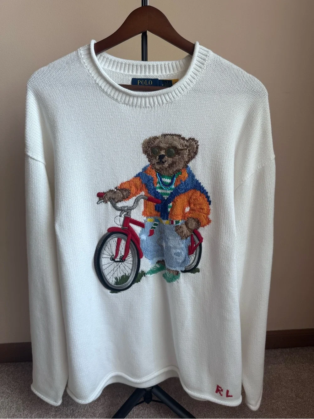 Polo by Ralph Lauren Men's Bears Print Crewneck Sweater